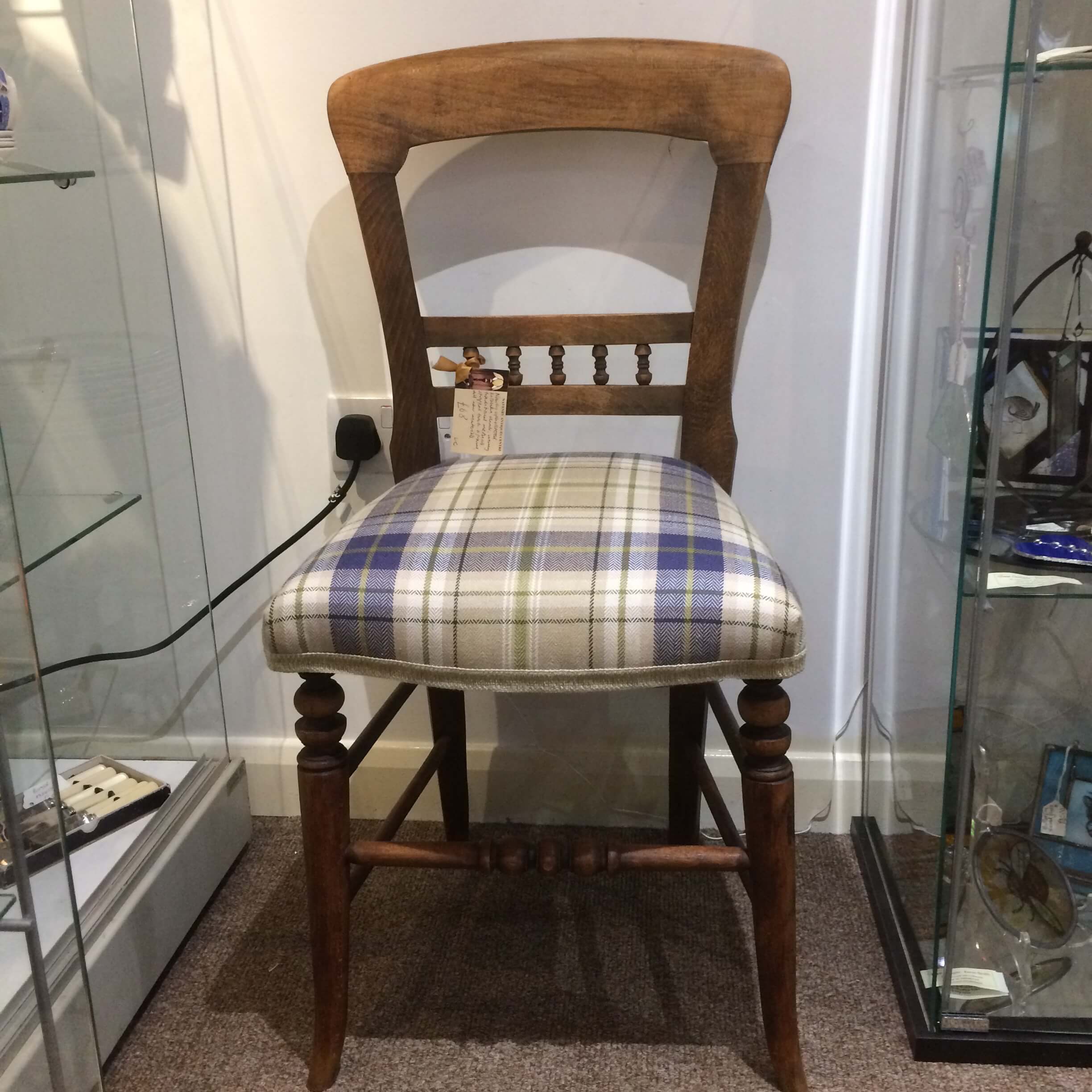 Newly Upholstered Kitchen Chair